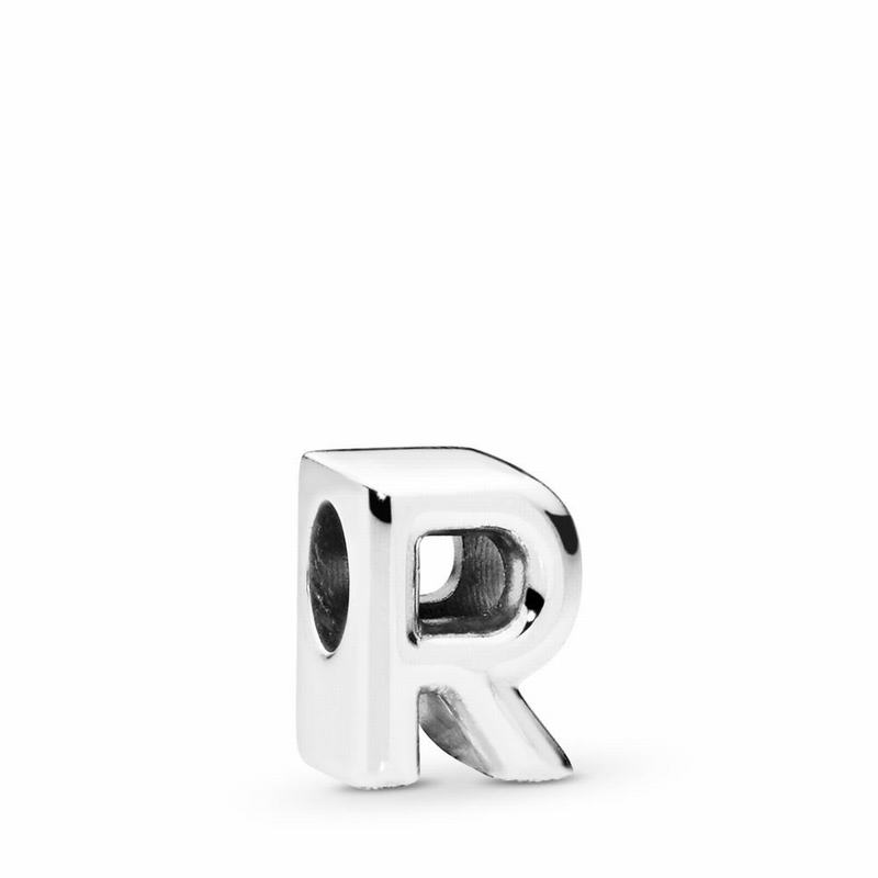 Pandora Letter R Charm Clearance NZ, Sterling Silver (781593-MUS)